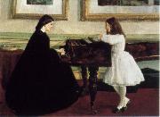 James Mcneill Whistler At the Piano Spain oil painting artist